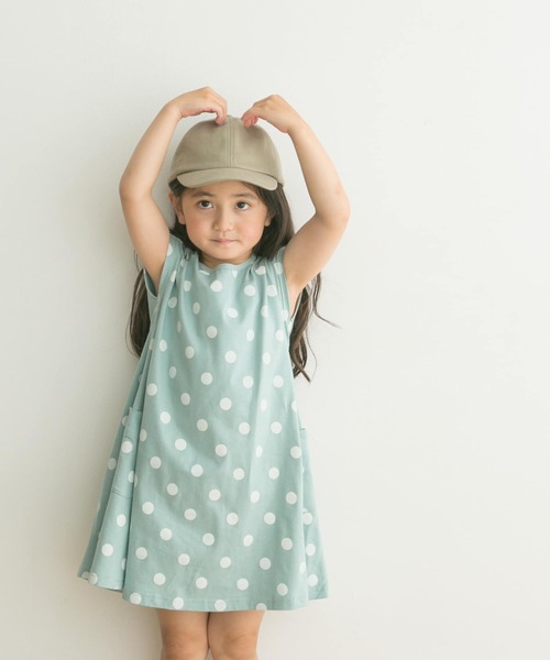 URBAN RESEARCH DOORS（アーバンリサーチドアーズ）の「ドットプリントフレアワンピース(KIDS)（ワンピース・キッズ・オレンジ系その他/ブルー系その他・105/120/135）」の8枚目の写真