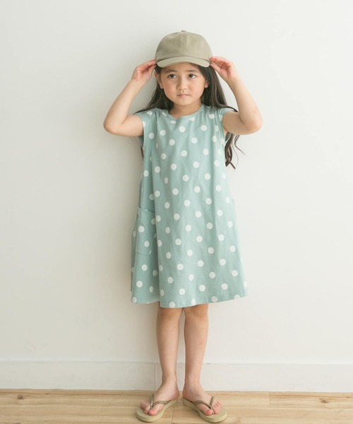 URBAN RESEARCH DOORS（アーバンリサーチドアーズ）の「ドットプリントフレアワンピース(KIDS)（ワンピース・キッズ・オレンジ系その他/ブルー系その他・105/120/135）」の19枚目の写真