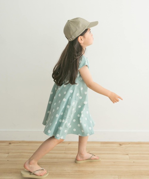 URBAN RESEARCH DOORS（アーバンリサーチドアーズ）の「ドットプリントフレアワンピース(KIDS)（ワンピース・キッズ・オレンジ系その他/ブルー系その他・105/120/135）」の17枚目の写真