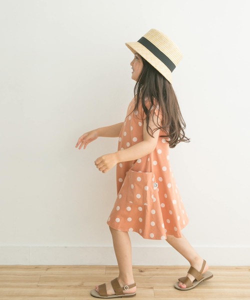 URBAN RESEARCH DOORS（アーバンリサーチドアーズ）の「ドットプリントフレアワンピース(KIDS)（ワンピース・キッズ・オレンジ系その他/ブルー系その他・105/120/135）」の7枚目の写真