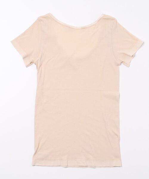 GUNZE(グンゼ)の「GUNZE グンゼ COOLMAGIC 汗取り付2分袖インナー 部屋干しクイック Tシャツ 半端袖(Tシャツ/カットソー・レディース・ホワイト/ベージュ/ピンク・MEDIUM/LARGE)」の5枚目の写真