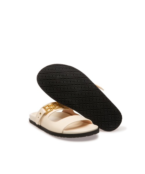 BALLY EMMA FLAT バリー レザー ダブルストラップ サンダル セール 半額以下】バリー サンダル レザー ダブルストラップ