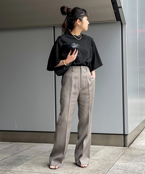 tシャツ C'est le Printempsフレアスリーブカットソー レディース 楽天市場】『異素材フレアスリーブカットソー』[n'OrLABEL T