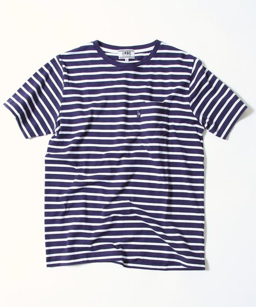 coen(コーエン)の「【MBC】ボーダーポケT(ユニセックス)(Tシャツ/カットソー・メンズ・ネイビー/グレー/オフホワイト・LARGE/MEDIUM/SMALL/X-LARGE/X-SMALL)」の3枚目の写真