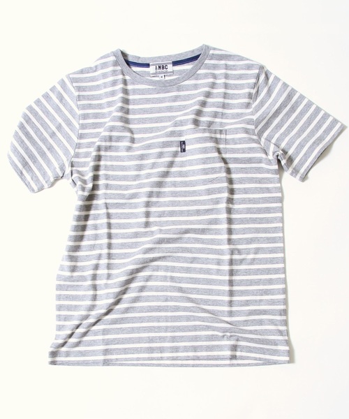 coen(コーエン)の「【MBC】ボーダーポケT(ユニセックス)(Tシャツ/カットソー・メンズ・ネイビー/グレー/オフホワイト・LARGE/MEDIUM/SMALL/X-LARGE/X-SMALL)」の2枚目の写真