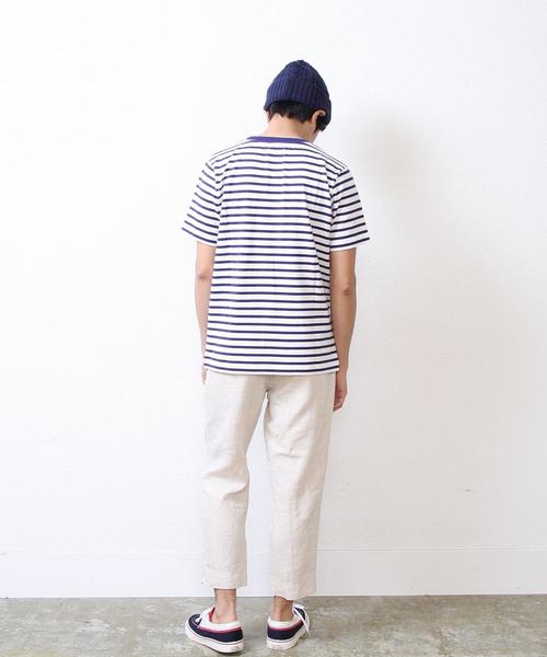 coen(コーエン)の「【MBC】ボーダーポケT(ユニセックス)(Tシャツ/カットソー・メンズ・ネイビー/グレー/オフホワイト・LARGE/MEDIUM/SMALL/X-LARGE/X-SMALL)」の10枚目の写真