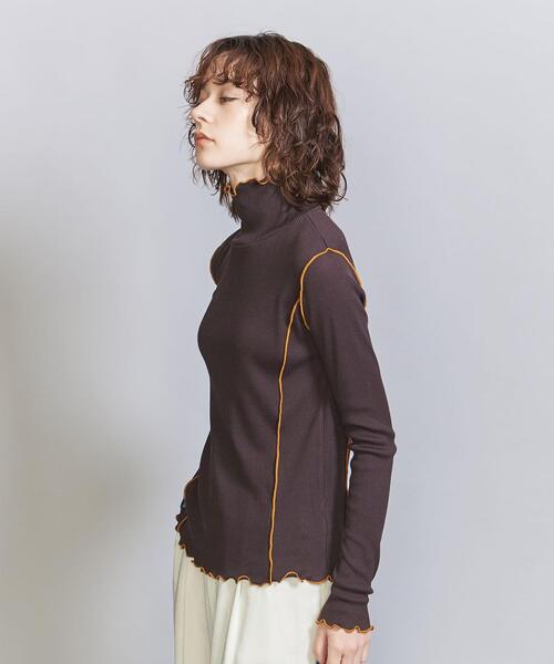 BEAUTY&YOUTH UNITED ARROWS（ビューティーアンドユースユナイテッドアローズ）の「メローステッチ タートルネック カットソー（Tシャツ/カットソー・レディース・ブラック/ダークブラウン/オフホワイト/オレンジ/ライム・FREE）」の17枚目の写真