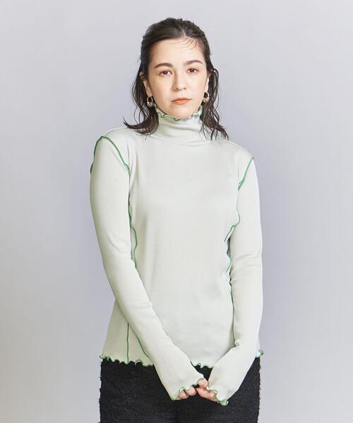 BEAUTY&YOUTH UNITED ARROWS（ビューティーアンドユースユナイテッドアローズ）の「メローステッチ タートルネック カットソー（Tシャツ/カットソー・レディース・ブラック/ダークブラウン/オフホワイト/オレンジ/ライム・FREE）」の21枚目の写真