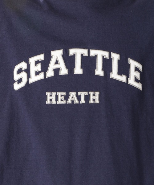 niko and...(ニコアンド)の「レタリングラインロングTシャツ(Tシャツ/カットソー・メンズ・パープル/ネイビー/アイボリー・MEDIUM/LARGE)」の7枚目の写真