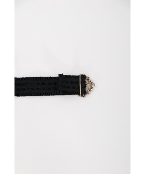 axes femme(アクシーズファム)の「しずく付クラシカルゴムベルト(ベルト・レディース・ホワイト/ブラック/イエロー/グリーン・FREE)」の10枚目の写真