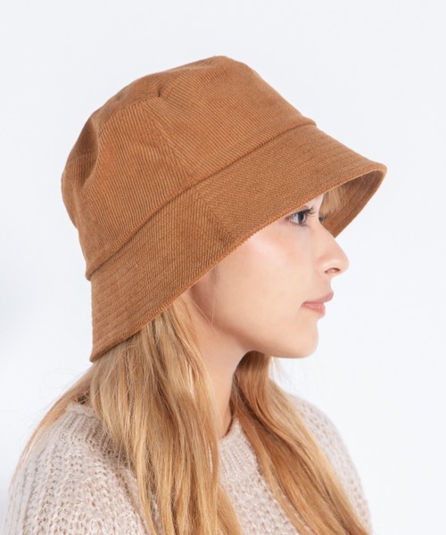 14+(イチヨンプラス)の「コーデュロイシンプルバケットハット(ハット・レディース・ブラック/ベージュ/オフホワイト/カーキ/ブルー/ブラウン/グレー/ネイビー/ピンク・SMALL/MEDIUM/LARGE)」の5枚目の写真