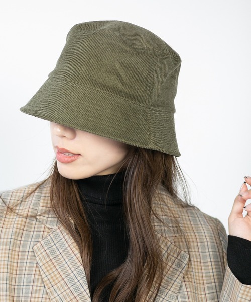 14+(イチヨンプラス)の「コーデュロイシンプルバケットハット(ハット・レディース・ブラック/ベージュ/オフホワイト/カーキ/ブルー/ブラウン/グレー/ネイビー/ピンク・SMALL/MEDIUM/LARGE)」の6枚目の写真