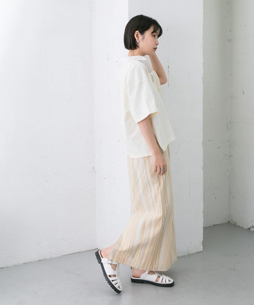 KBF（ケイビーエフ）の「ストライプペンシルスカート（スカート・レディース・ホワイト系その他/オレンジ系その他・ONE）」の14枚目の写真