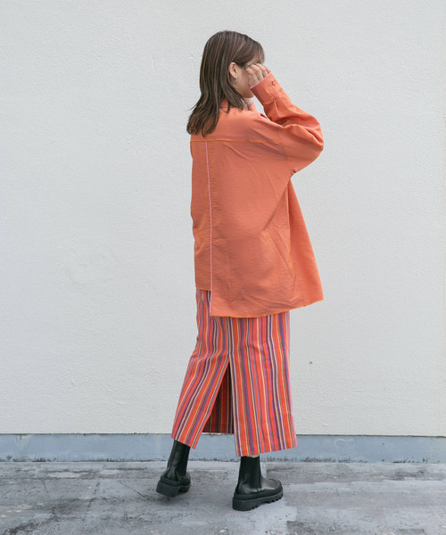 KBF（ケイビーエフ）の「ストライプペンシルスカート（スカート・レディース・ホワイト系その他/オレンジ系その他・ONE）」の20枚目の写真