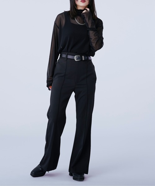 Ellno Loset（エルノロゼット）の「【新柄追加】アソートシアーハイネックインナー/サムホール付き（Tシャツ/カットソー・メンズ・ブラック/パープル/ボルドー/ライトグレー/ブルー/ブラック系その他/ブルー系その他/ブラック系その他2/ブラック系2/ホワイト系1/ブラック系1/シルバー/グレー/グレイッシュブルー/グレー系その他/ブラック系3/ブルー系・MEDIUM/LARGE）」の22枚目の写真