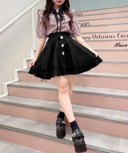 ROJITA（ロジータ）の「ブローチ付きヨークフリルブラウス（シャツ/ブラウス・レディース・ホワイト/ブラック/ピンク・FREE）」の15枚目の写真