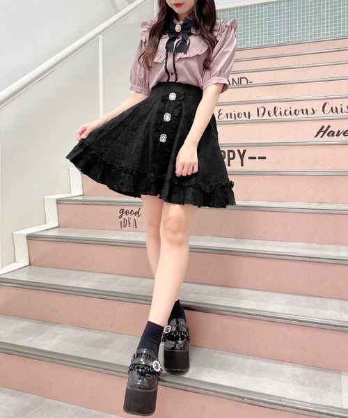 ROJITA（ロジータ）の「ブローチ付きヨークフリルブラウス（シャツ/ブラウス・レディース・ホワイト/ブラック/ピンク・FREE）」の18枚目の写真