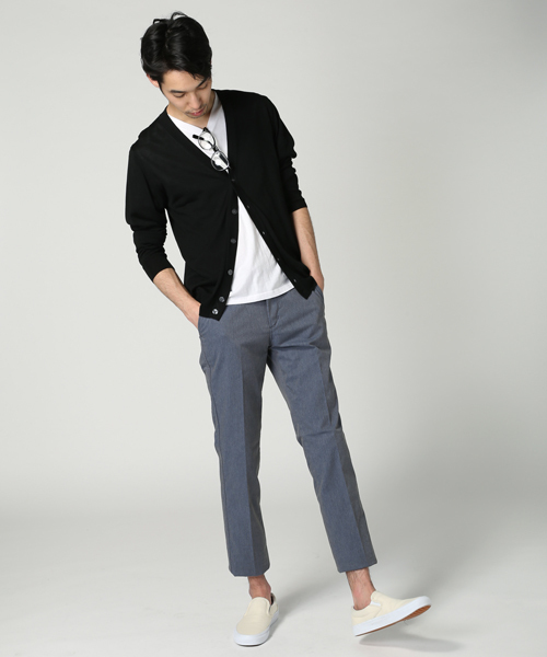 EDIFICE（エディフィス）の「◇C/PE ツイル クリースパンツ（スラックス・メンズ・チャコールグレー/ベージュ/ネイビー/ブルー系その他・29/31/32/30/33）」の21枚目の写真