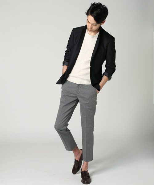 EDIFICE（エディフィス）の「◇C/PE ツイル クリースパンツ（スラックス・メンズ・チャコールグレー/ベージュ/ネイビー/ブルー系その他・29/31/32/30/33）」の22枚目の写真