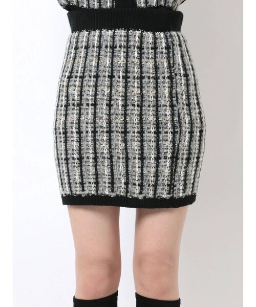 EMODA（エモダ）の「ツイードニットスカート（スカート・レディース・ブラック/レッド/グリーン・FREE）」の13枚目の写真