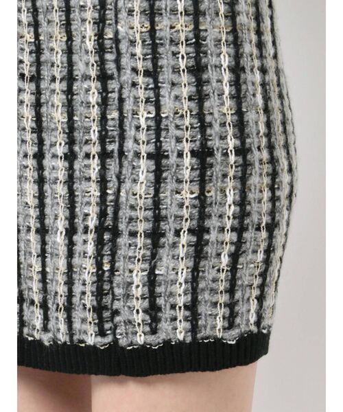 EMODA（エモダ）の「ツイードニットスカート（スカート・レディース・ブラック/レッド/グリーン・FREE）」の6枚目の写真