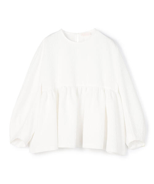 TOMORROWLAND (トゥモローランド)の「ランバスジャカード ペプラムブラウス(シャツ/ブラウス・レディース・ブラック/ホワイト・36)」の10枚目の写真