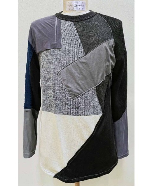 FranCisT_MOR.K.S.(フランシストモークス)の「FranCisT_MOR.K.S./フランシスト モークス/HYBRID 15Switching P/W PULLOVER(Tシャツ/カットソー・メンズ・ブラック/グレー/ブラウン・2/3/4)」の2枚目の写真