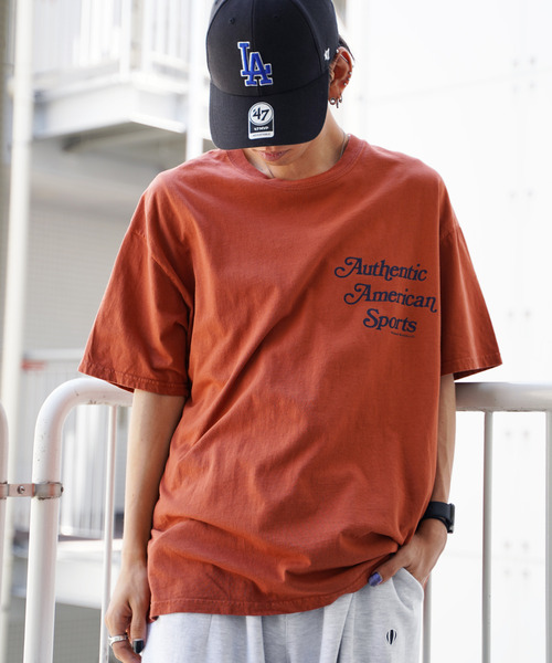 Russell Athletic(ラッセルアスレティック)の「RUSSELL ATHLETIC ラッセルアスレチック プリントTシャツ(Tシャツ/カットソー・メンズ・ホワイト/ブラック/ネイビー/オレンジ・FREE)」の14枚目の写真