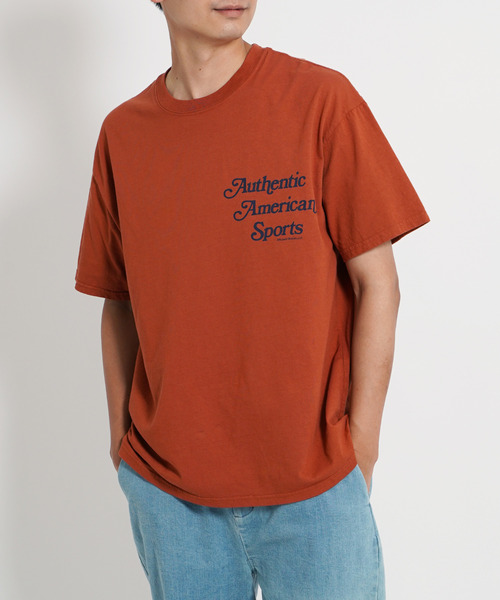 Russell Athletic(ラッセルアスレティック)の「RUSSELL ATHLETIC ラッセルアスレチック プリントTシャツ(Tシャツ/カットソー・メンズ・ホワイト/ブラック/ネイビー/オレンジ・FREE)」の6枚目の写真