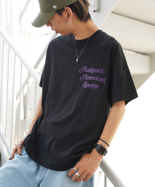 Russell Athletic(ラッセルアスレティック)の「RUSSELL ATHLETIC ラッセルアスレチック プリントTシャツ(Tシャツ/カットソー・メンズ・ホワイト/ブラック/ネイビー/オレンジ・FREE)」の18枚目の写真