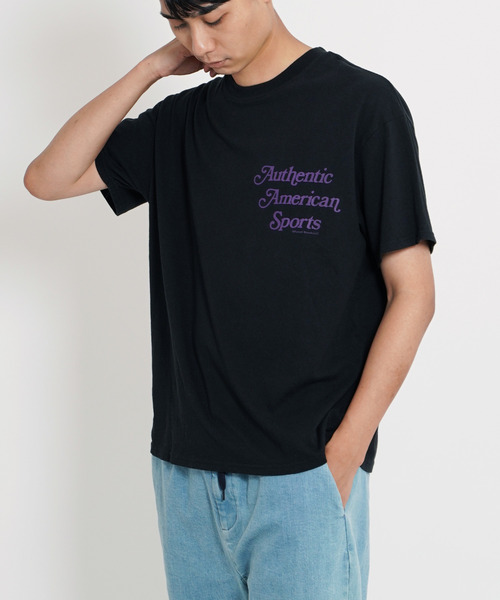 Russell Athletic(ラッセルアスレティック)の「RUSSELL ATHLETIC ラッセルアスレチック プリントTシャツ(Tシャツ/カットソー・メンズ・ホワイト/ブラック/ネイビー/オレンジ・FREE)」の11枚目の写真