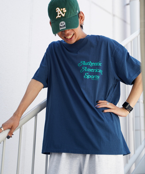 Russell Athletic(ラッセルアスレティック)の「RUSSELL ATHLETIC ラッセルアスレチック プリントTシャツ(Tシャツ/カットソー・メンズ・ホワイト/ブラック/ネイビー/オレンジ・FREE)」の8枚目の写真