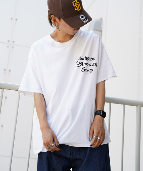 Russell Athletic(ラッセルアスレティック)の「RUSSELL ATHLETIC ラッセルアスレチック プリントTシャツ(Tシャツ/カットソー・メンズ・ホワイト/ブラック/ネイビー/オレンジ・FREE)」の13枚目の写真