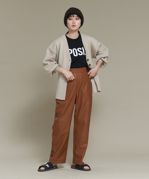 NOMINE（ノミネ）の「【WEB限定】【Santelli Francesca】 ニット帽（ニットキャップ/ビーニー・レディース・ライトグレー/オレンジ/ブラック・フリー）」の12枚目の写真