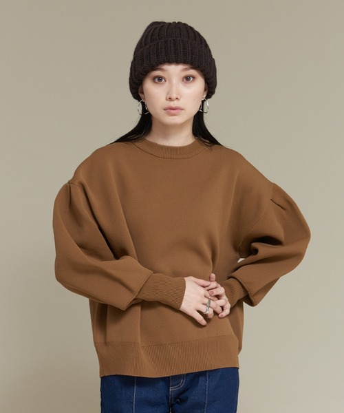 NOMINE（ノミネ）の「【WEB限定】【Santelli Francesca】 ニット帽（ニットキャップ/ビーニー・レディース・ライトグレー/オレンジ/ブラック・フリー）」の7枚目の写真