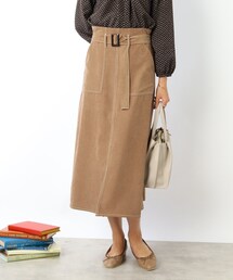 DRESKIP | ベルト付き配色ステッチスカート(スカート)