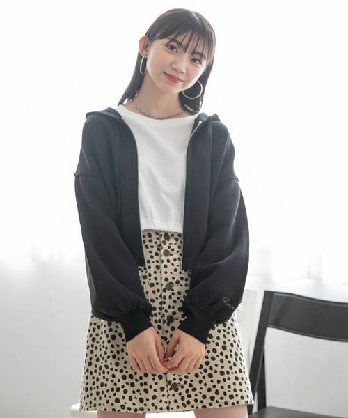 repipi armario（レピピ アルマリオ）の「モチモチZIPパーカー（パーカー・キッズ・パープル/ブラック・MEDIUM/LARGE）」の17枚目の写真