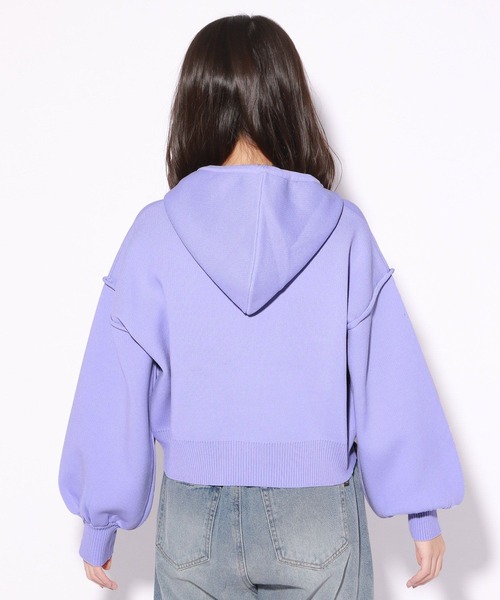 repipi armario（レピピ アルマリオ）の「モチモチZIPパーカー（パーカー・キッズ・パープル/ブラック・MEDIUM/LARGE）」の18枚目の写真