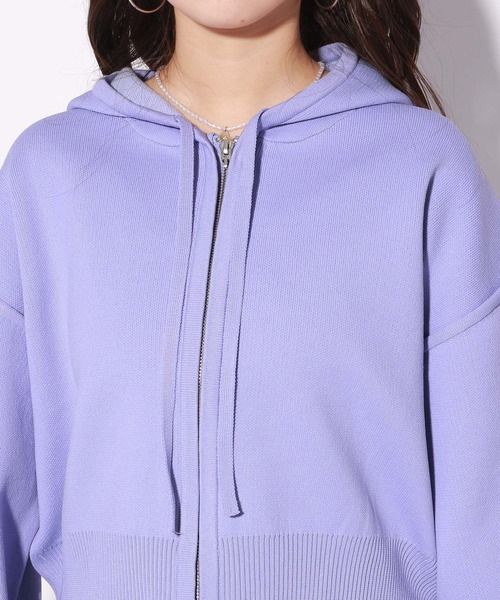 repipi armario（レピピ アルマリオ）の「モチモチZIPパーカー（パーカー・キッズ・パープル/ブラック・MEDIUM/LARGE）」の10枚目の写真