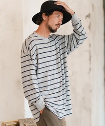 mlt4064- Warm Pile Calm Border Cut sew カットソー