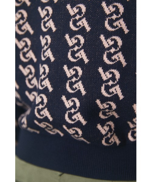LAGUA GEM（ラグアジェム）の「MONOGLAM POLO KNIT ニット（ニット/セーター・レディース・ブラック/ダークグリーン/ネイビー/ブラウン・FREE）」の11枚目の写真