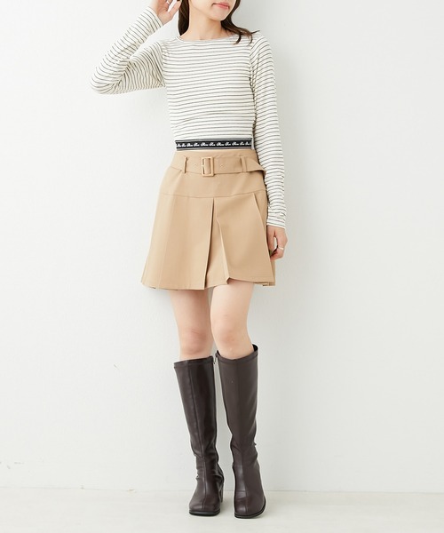 OLIVE des OLIVE（オリーブデオリーブ）の「裾ゴムロンティー（Tシャツ/カットソー・レディース・オフホワイト/ホワイト系その他/ブラック・FREE）」の17枚目の写真