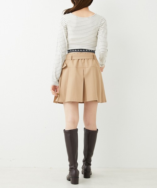 OLIVE des OLIVE（オリーブデオリーブ）の「裾ゴムロンティー（Tシャツ/カットソー・レディース・オフホワイト/ホワイト系その他/ブラック・FREE）」の19枚目の写真