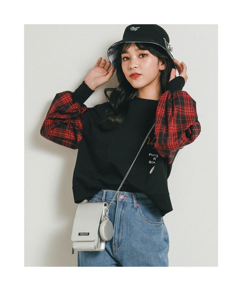 ZIDDY（ジディ）の「ZIDDY/コインパース付コンパクトショルダーフラップバッグ（ショルダーバッグ・キッズ・グレー/グリーン・ONESIZE）」の15枚目の写真