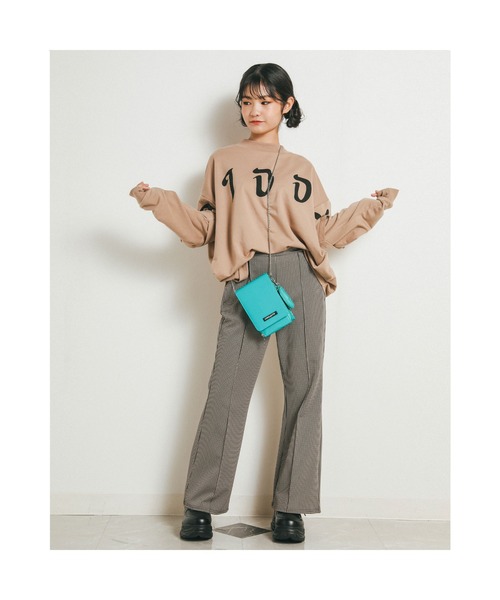 ZIDDY（ジディ）の「ZIDDY/コインパース付コンパクトショルダーフラップバッグ（ショルダーバッグ・キッズ・グレー/グリーン・ONESIZE）」の21枚目の写真