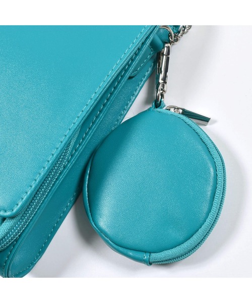 ZIDDY（ジディ）の「ZIDDY/コインパース付コンパクトショルダーフラップバッグ（ショルダーバッグ・キッズ・グレー/グリーン・ONESIZE）」の9枚目の写真