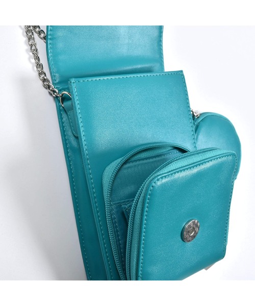 ZIDDY（ジディ）の「ZIDDY/コインパース付コンパクトショルダーフラップバッグ（ショルダーバッグ・キッズ・グレー/グリーン・ONESIZE）」の13枚目の写真