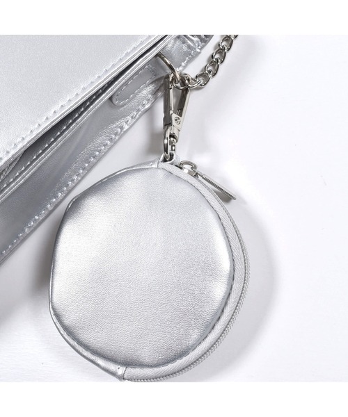 ZIDDY（ジディ）の「ZIDDY/コインパース付コンパクトショルダーフラップバッグ（ショルダーバッグ・キッズ・グレー/グリーン・ONESIZE）」の10枚目の写真