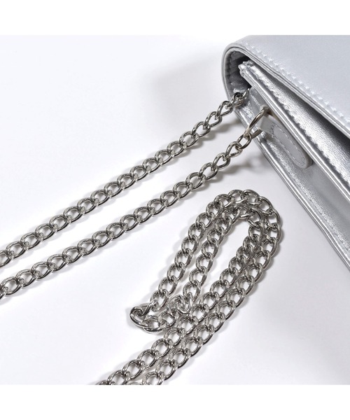 ZIDDY（ジディ）の「ZIDDY/コインパース付コンパクトショルダーフラップバッグ（ショルダーバッグ・キッズ・グレー/グリーン・ONESIZE）」の5枚目の写真