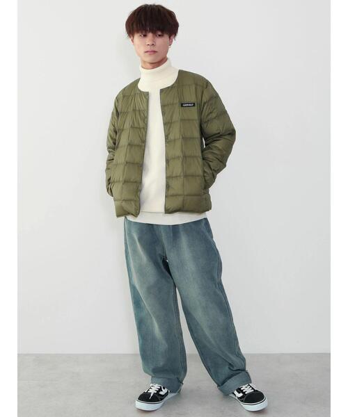 Gramicci(グラミチ)の「【WEB限定】GRAMICCI × TAION インナーダウンジャケット *(ダウンジャケット/コート・メンズ・オリーブ/ブラック/パープル・L/XL/M)」の10枚目の写真